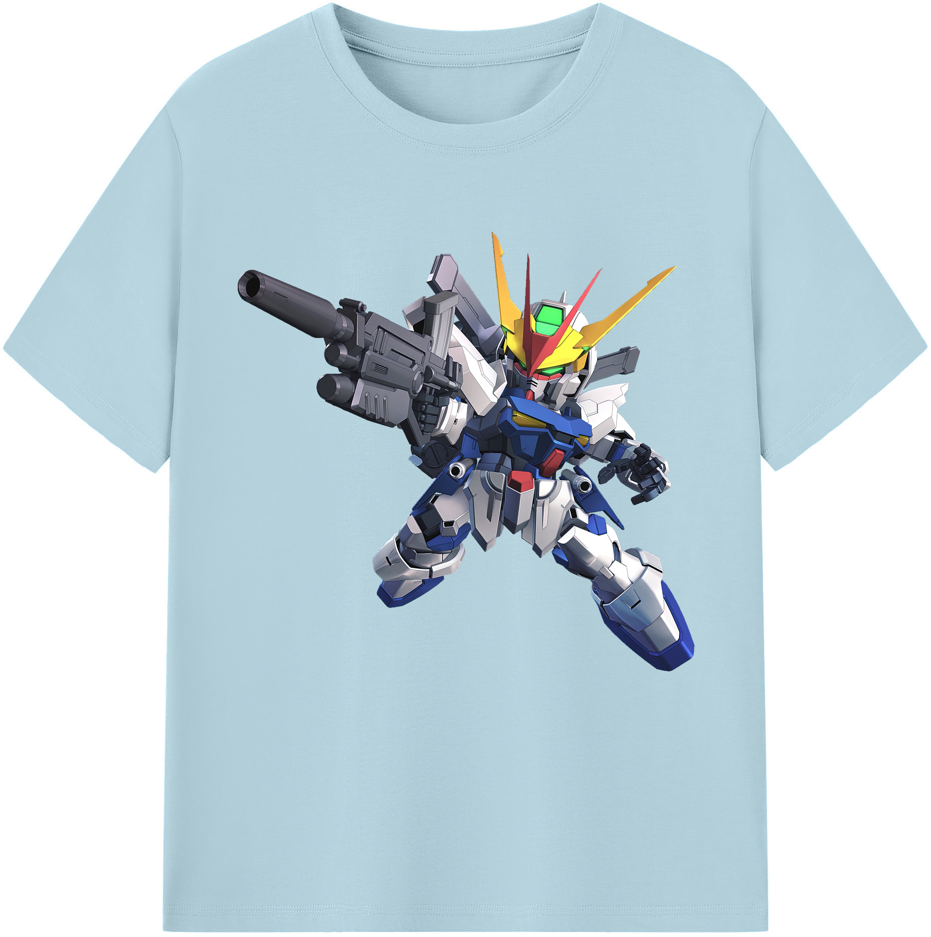 （画像用） 機動戦士ガンダム Mobile Suit Gundam 綿100％半袖Tシャツ（フロントプリント）